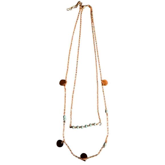 Beautiful 2 Layered Turquoise Necklace - Picture 10 of 10